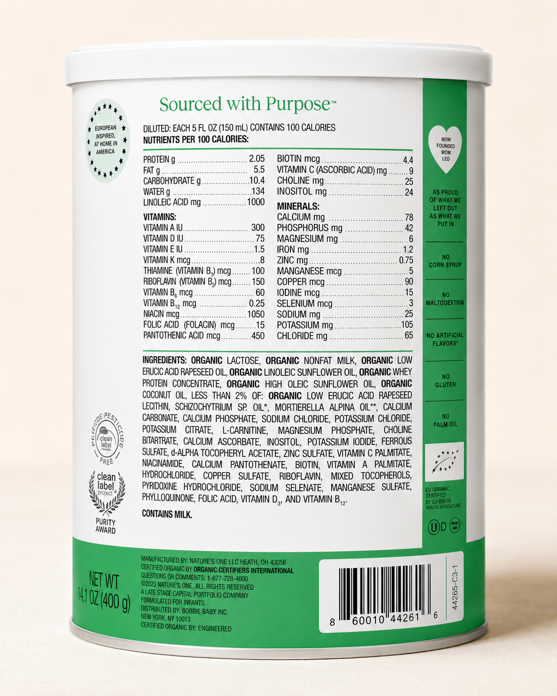Bobbie Organic Infant Formula