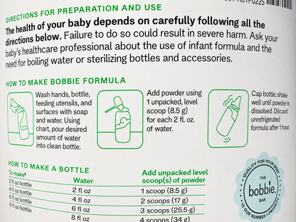 Bobbie Organic Infant Formula