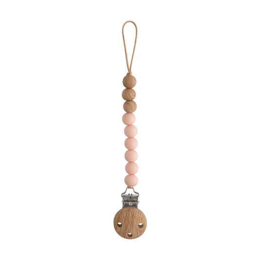 Silicone Pacifier Clip Eva - Blush | 실리콘 쪽쪽이 클립