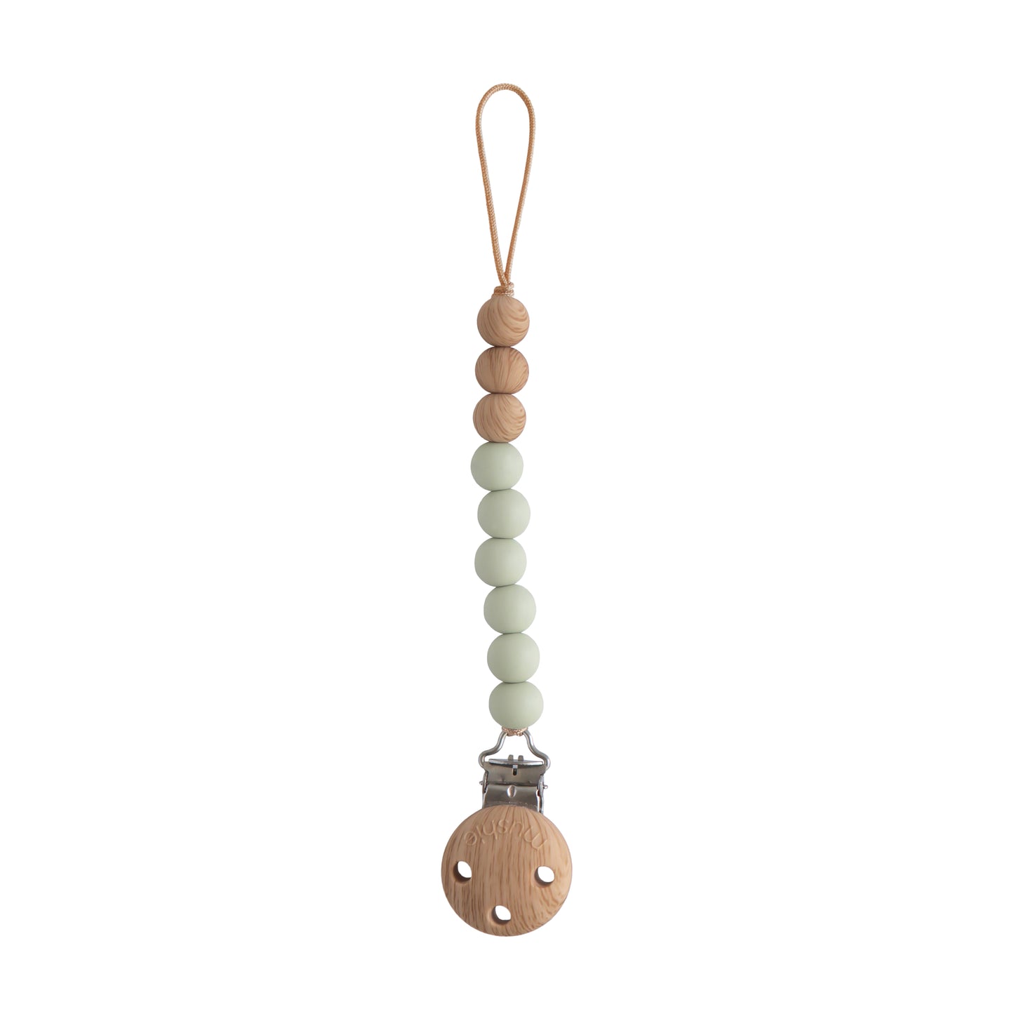 Silicone Pacifier Clip Eva - Sage
