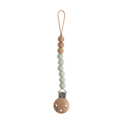 Silicone Pacifier Clip Eva - Sage
