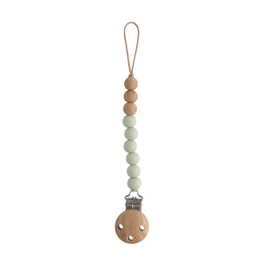 Silicone Pacifier Clip Eva - Sage | 실리콘 쪽쪽이 클립