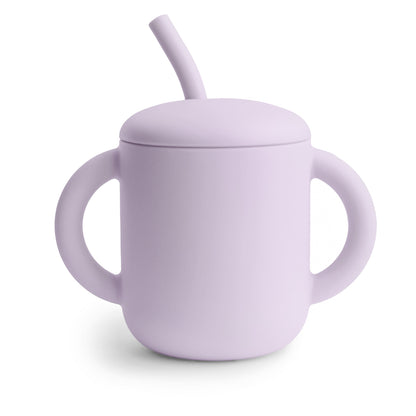 Silicone Training Cup + Straw | 실리콘 트레이닝 컵 + 빨대